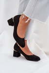 Eco Suede Heels Black Veniffia