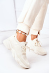 Women's Sport Shoes Sneakers Beige Fashion