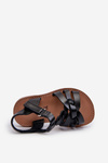Children's Sandals with Velcro Fastening Black Marimona