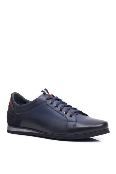 Navy blue Men's Leather Sports Half Boots Nikopol Achilles