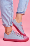 Women's Sneakers With Transparent Sole Big Star FF274260 Blue-Pink 