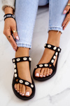 Women's Sport Sandals Decorative Shells Black Conner