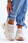 Women's Sport Sneakers Beige Feluci