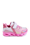 Children's Leather Sports Shoes White-Pink Loopsy
