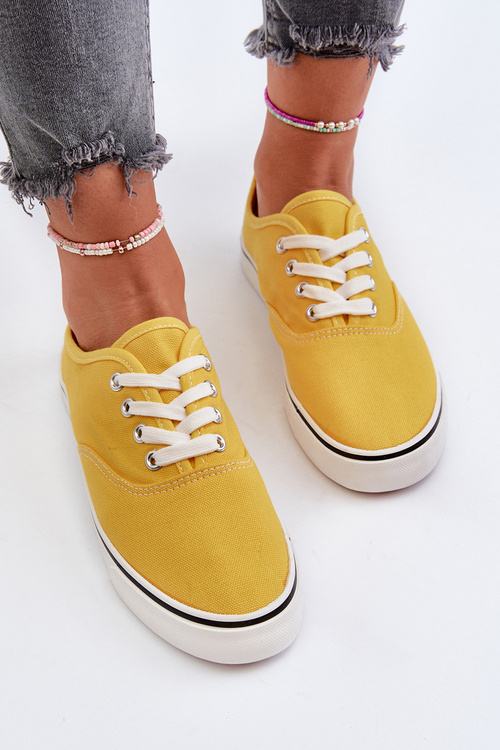 Women's Classic Yellow Sneakers Olvali
