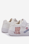 Dziecięce Sneakersy Z Misiem Na Rzep Białe Callexia