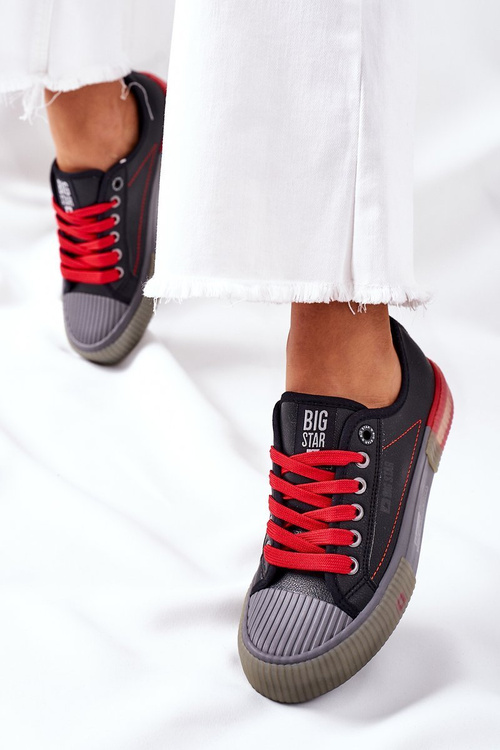 Women's Leather Sneakers BIG STAR II274134 Black