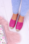 Lu Boo Fuchsia Brocade Espadrilles