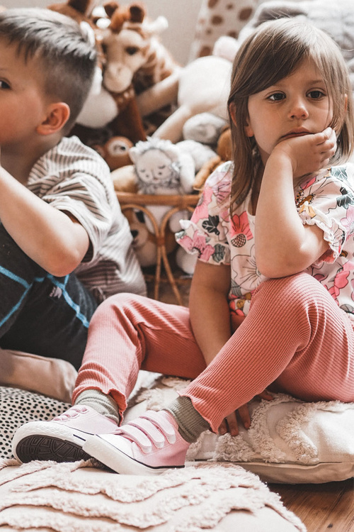 Children's Sneakers With Velcro Pink Bernie