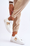 Classic Sports Shoes White and Gold Follow Me 