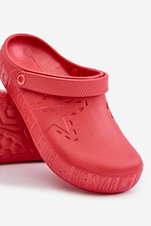 Men's Lightweight Flip Flops Big Star II175004 Red