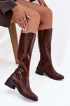 Insulated women's wedge boots with strap Sergio Leone KZ25826 Brown