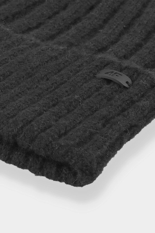 Czapka Zimowa Damska 4F 4FAW23ACAPF299-20S Czarna