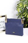 Women's Handbag Navy Blue Quilted Purse