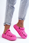 Women's Foam Platform Crocs Fuchsia Beckett