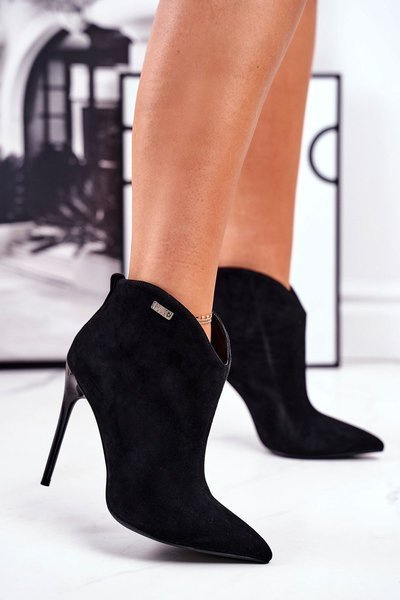 Suede High Heel Shoes GOE GG2N3033 Black