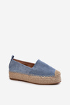 Women's Blue Tailesse Platform Lace-Up Espadrilles