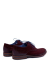 Men's Casual Leather Half Shoes Nikopol Maroon Lajos