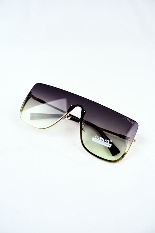 Women's Sunglasses Gold Prius PRE-37 Green Gradient