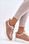Women's Platform Sports Shoes Beige Aisha