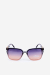 Women's Sunglasses With Decorative Details UV400 Blue-Pink