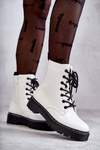 Women's Flat Boots White Kognito