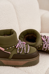 Snow boots on platform D.Franklin DFSH371015 Khaki