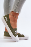 Trampki Tenisówki Damskie Zielone Lee Cooper LCW-24-31-2729