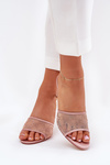 Embellished Stiletto Sandals Champagne Ennoriel