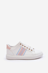Leather Women's Sports Shoes White-Pink Rilee