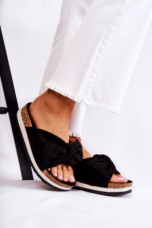 Slippers On A Platform Black So Comfy