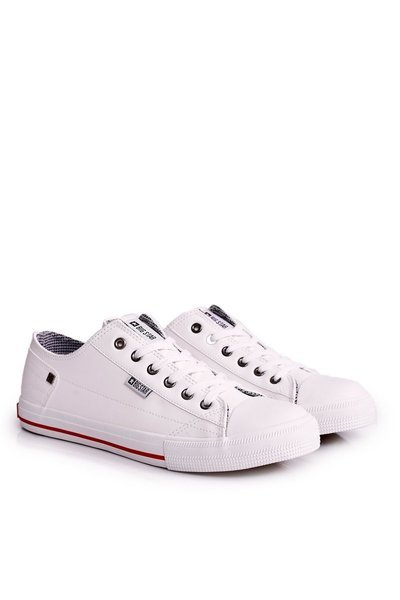 Męskie Skórzane Trampki BIG STAR DD174260 Białe