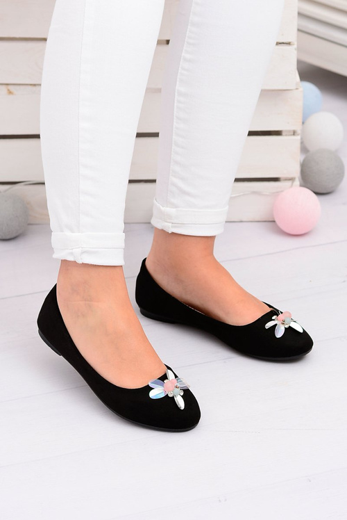 Suede Black Women's Ballerinas Lords Blume