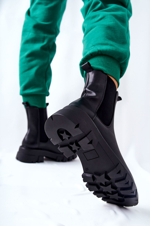 High Chelsea Boots Black Hallam