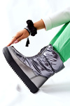 Women's Snow Boots Grey Monile