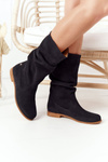 Women's Suede Boots Maciejka 05057-01 Black
