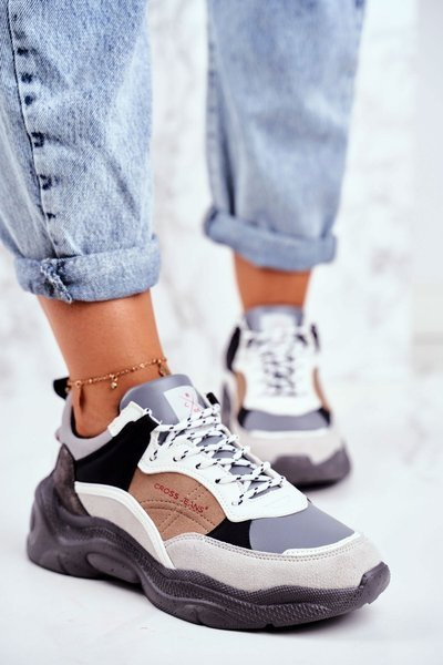 Women's Sport Shoes Cross Jeans Grey GG2R4037