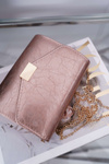 Women's Handbag Champagne Lacquered Stylish Clutch Bag