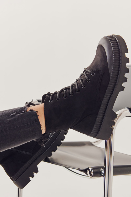 Suede Chelsea Boots Black Here I Am