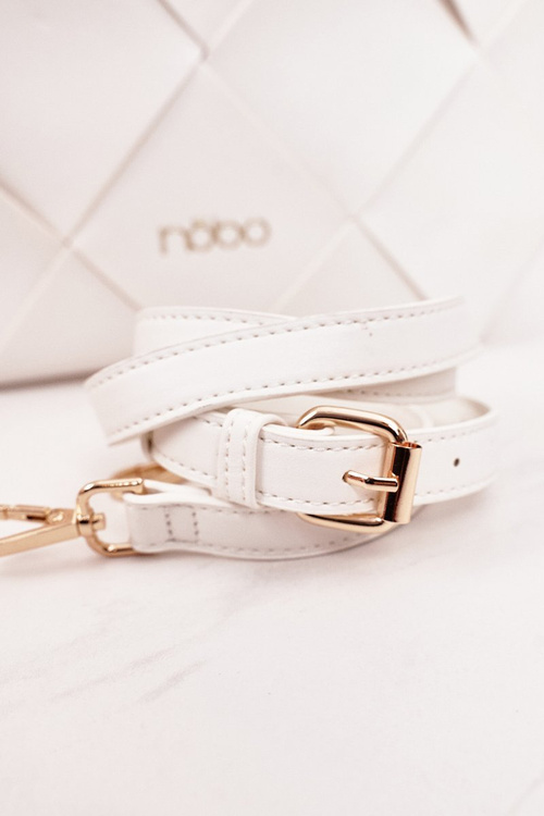 Clutch Bag With A Detachable Strap NOBO NBAG-K1260 White