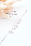 Bracelet Pendants Leaf Zirconia Silver Berolti