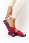 Wedge Slippers Vinceza 21-17113 Red