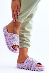 Fashionable women's slippers on a massive platform Violet Lorette