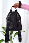 Leather Backpack Big Star II574080 Black