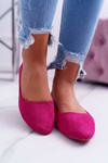 Women's Suede Ballerinas Fuchsia Bueno