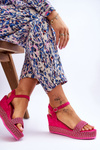 Classic Women's Wedge Sandals Fuchsia Malmo
