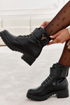 Leather Boots With Warming With Zipper Black Ramsey