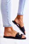 Women's Slippers With Decorative Pearls Black Tacoma