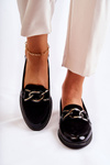 Classic Moccasins With Chain Laura Messi 2531 Black