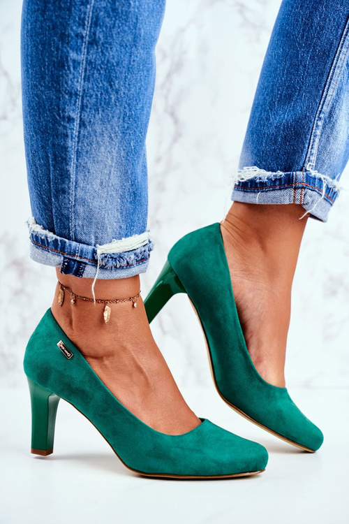 Women's Sergio Leone Green Suede Orsola Pumps